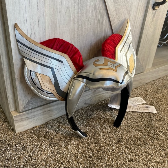 Disney Parks MARVEL MIGHTY Thor Valkyrie Ears Headband Love & Thunder - Picture 4 of 8